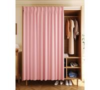 Cortinas de Armario, Cortinas Puerta a Prueba de Polvo, Cortinas de Gabinete para Cocina Debajo del Fregadero Estantería Zapatero, Cortina Cortas Opacas de Privacidad Sin Taladrar(B,120x200 cm)