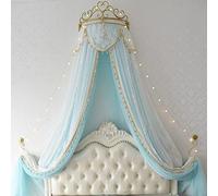 Cortinas de cama con mosquitera, Mosquitera de encaje con dosel pared corona princesa for dormitorio, varios tamaños, 2 uds(D,1.8m (for a 6)