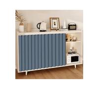Cortinas de cocina azules para baño, cafetería, ventana, armario, zapatero, cortas, 104 x 50 cm, elegante y versátil, decoración del hogar, perfecta para cualquier habitación