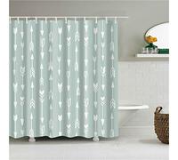 Cortinas de Ducha 90x180cm Cortinas Baño Originales AntiMoho, Impermeables Antibacteriano, con Diseño de 12 Anillos de Cortinas de Bañera Originales, Cortinas de la Ducha Lavables Cartoon Arro
