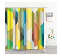Cortinas de Ducha con Letras, diseño artístico Sencillo, Cortina baño, decoración del hogar, mamparas, Accesorios, Tela poliéster(Color:11,70x83in)