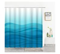 Cortinas de Ducha con Letras, diseño artístico Sencillo, Cortina baño, decoración del hogar, mamparas, Accesorios, Tela poliéster(Color:20,86x70in)