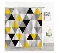 Cortinas de Ducha con Letras, diseño artístico Sencillo, Cortina baño, decoración del hogar, mamparas, Accesorios, Tela poliéster(Color:10,86x70in)