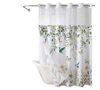Cortinas de ducha de doble capa de diseño eficiente que son fáciles de limpiar y mantener regularmente (C)