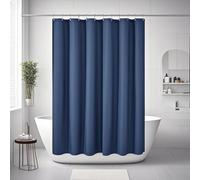 Cortinas de Ducha Extra largas Azul Oscuro, Impermeables, de Tela Suave, para decoración de baño (70 x 200 cm/28 x 55 Pulgadas (Ancho x Alto)/Cortina de baño)