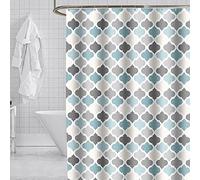 Cortinas de Ducha Modernas Cortina de baño Poliéster Impermeable para baño con Ganchos de plástico de 12 Piezas