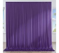 Cortinas de Fondo púrpura de 3 m x 3 m, sin Arrugas, telón de Fondo, Paneles de Fondo de fotografía para Boda, cumpleaños, Fiesta de Baby Shower
