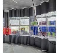 Cortinas de lona transparente resistente de PVC para exteriores, tela transparente duradera con laterales y ojales de vinilo (4,5 x 3,5 m) para protección contra la intemperie