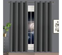Cortinas de lujo color azul marino de 101 x 101 pulgadas para oscurecer la habitación, ultra lujosas y elegantes para dormitorio, sala de estar, niños, guardería, ventanas