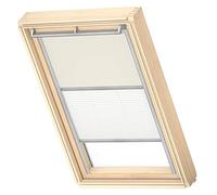Cortinas de oscurecimiento DÚO VELUX para C04, Beige con guía Lateral Gris