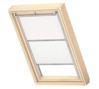Cortinas de oscurecimiento DÚO VELUX para C04, Blanco con guía Lateral Gris