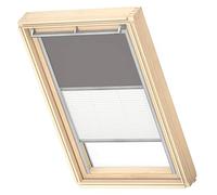 Cortinas de oscurecimiento DÚO VELUX para MK08, Gris con guía Lateral Gris