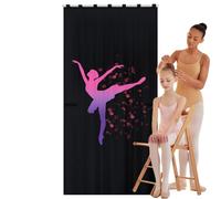 Cortinas de privacidad para bolsa de baile, pantallas de privacidad para camping, 59 x 31.5 pulgadas, cortinas de vestuario para bailarina, accesorios entre bastidores