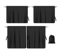 Cortinas de privacidad para coche, protección solar para ventana de vehículo, cortina de partición para asiento de coche, juego de 3 piezas, para asientos traseros y ventanas laterales, para sedanes