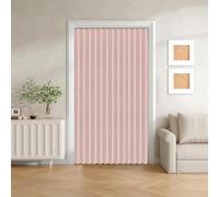 Cortinas de Puerta Plegables de privacidad Opaca para dormitorios de Planta Abierta, Puertas temporales de pasillo-pink-w160xH210cm