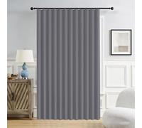 Cortinas de Puerta Plegables de privacidad Opaca para dormitorios de Planta Abierta, Puertas temporales de pasillo-gray-W120xH230cm