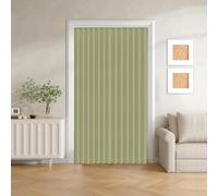 Cortinas de Puerta Plegables de privacidad Opaca para dormitorios de Planta Abierta, Puertas temporales de pasillo-green-W160xH220cm