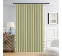Cortinas de Puerta Plegables de privacidad Opaca para dormitorios de Planta Abierta, Puertas temporales de pasillo-green-W130xH180cm