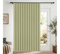 Cortinas de Puerta Plegables de privacidad Opaca para dormitorios de Planta Abierta, Puertas temporales de pasillo-green-w240xH210cm