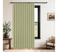 Cortinas de Puerta Plegables de privacidad Opaca para dormitorios de Planta Abierta, Puertas temporales de pasillo-green-w300xH210cm