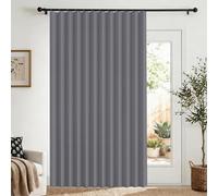 Cortinas de Puerta Plegables de privacidad Opaca para dormitorios de Planta Abierta, Puertas temporales de pasillo-gray-W180xH240cm