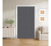 Cortinas de Puerta Plegables de privacidad Opaca para dormitorios de Planta Abierta, Puertas temporales de pasillo-gray-W150xH190cm