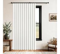 Cortinas de Puerta Plegables de privacidad Opaca para dormitorios de Planta Abierta, Puertas temporales de pasillo-white-W140cmxH180cm