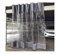 Cortinas de PVC transparente para exteriores, divisores de garaje, pérgola, paneles laterales para patio e invernadero, impermeable (2,7 x 2,7 m)