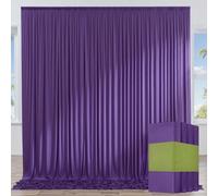 Cortinas de telón de Fondo moradas de 20 x 10 pies de Grosor, Cortinas de Boda, Fondo de Fiesta, Baby Shower, Fiestas de cumpleaños