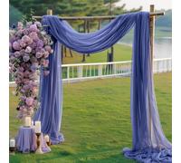 Cortinas de telón de Fondo Transparente de Tela Azul Marino para Bodas, Ceremonias, decoración de Escenario, 2 Paneles