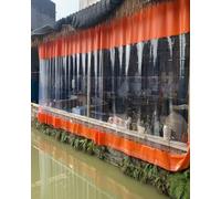 Cortinas de Vinilo aislantes Impermeables para pérgolas y porches Exteriores, Separador de ambientes con Panel Transparente, 3,4 x 3,6 m, Separador de privacidad para áreas de Trabajo (3,5 x