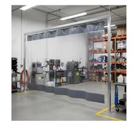 Cortinas de vinilo transparente para exteriores para patios y garajes, paneles laterales de lona de PVC resistente, bloqueo de viento para pérgolas, divisor industrial de 4,5 x 2,8 m