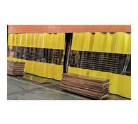 Cortinas divisoras industriales para zonas de trabajo, cubierta de vinilo impermeable con panel de lona transparente para lavado de coches y uso al aire libre