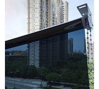 Cortinas enrollables de espejo unidireccional, bloqueo solar, impermeables, control de calor, anti-UV, para el hogar, varios tamaños (60 cm a 140 cm de ancho), perfectas para privacidad y control de