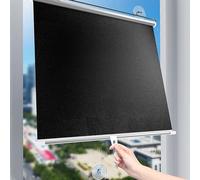 Cortinas Enrollables Retráctiles con Ventosa,Estores Enrollables Sin Taladrar,Blackout Curtains,Protección térmica, para Salón, Cocina, Oficina, Coche