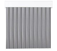 Cortinas Exterior de Cinta para Puertas | Plástico PVC y Barra Aluminio | PERTONI TENDE (Gris Y Blanco, Ancho 120cm x 230cm Largo)