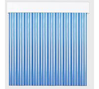 Cortinas Exterior de Cinta para Puertas | Plástico PVC y Barra Aluminio tamaños | PERTONI TENDE (Azul Y Transparente, Ancho 120cm x 210cm Largo)