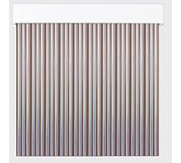 Cortinas Exterior de Cinta para Puertas | Plástico PVC y Barra Aluminio tamaños | PERTONI TENDE (MARRÓN Y Transparente, Ancho 120cm x 230cm Largo)