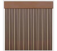 Cortinas Exterior de Cinta para Puertas | Plástico PVC y Barra Aluminio tamaños | PERTONI TENDE (MARRÓN Y Beige, Ancho 90cm x 230cm Alto)