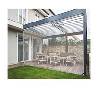 Cortinas impermeables de 0,5 mm para cenador para exteriores, lona transparente con junta antioxidante, perfecta para jardines, tamaño de 2,4 x 3 m y resistente a la intemperie