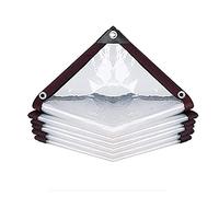 Cortinas impermeables para cenador para exteriores, lona de plástico duradera, a prueba de polvo y lluvia, ideal para jardines y patios, tamaño personalizable (2 x 4 m) con ojales