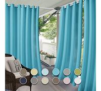 Cortinas impermeables para exteriores, 1 panel de 180 x 250 cm, con aislamiento térmico, persianas para pérgola, cortinas opacas para cenador, resistente al viento, con ojales, para patio y jardín.
