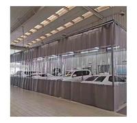 Cortinas industriales de alta resistencia, paneles divisores transparentes para lavado de coches y uso industrial, soluciones de privacidad y separación al aire libre para una gestión eficaz del