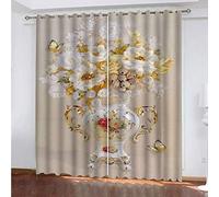 Cortinas Infantiles Nino 3D Estampado De Jarrón De Moda Cortinas Salon Modernas 2 Piezas 264x240 Cm Cortinas Opacas Termicas Aislantes Frio Y Calor Termicas Con Ojales Para Habitación Sala De Estar