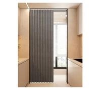 Cortinas Interior Cocina Puerta con Pista, Plisada Plegable Invisible Cortina Dormitorio Opaca Termica Aislante Frio y Calor Cortinas de Privacidad Para Salón, Cocina, Armario(B,Track W100cm/Curtain H
