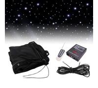 Cortinas LED de estrellas para telón de fondo de escenario, telón de fondo de cielo estrellado con controlador, cortina plegable de fondo de luz de estrellas, boda, Navidad, fiesta, club, espectáculo