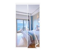 Cortinas Mosquitera Magnética 70x125cm Mosquiteras Enrollables Pegado sin Taladrar Mantiene Insectos para Puertas Correderas Blanco