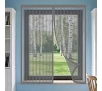 Cortinas Mosquitera Ventana 105 x 110 cm Protección Contra Mosquitos y Moscas Mosquitera Ventana Fácil de Limpiar para de Bricolaje para Caseras Oficina, Gris