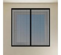 Cortinas Mosquitera Ventana 50 x 105 cm Mantiene Insectos, Moscas y Mosquitos Fuera Cortinas Mosquitera Ventana Lavables Adecuada para Decoración Del Hogar, Negro