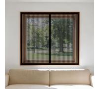 Cortinas Mosquitera Ventana 65 x 110 cm sin Taladrar Ni Atornillar Mosquitera Ventana Mosquiteras Fácil Instalación Adhesiva para Todas Las Ventanas, Negro